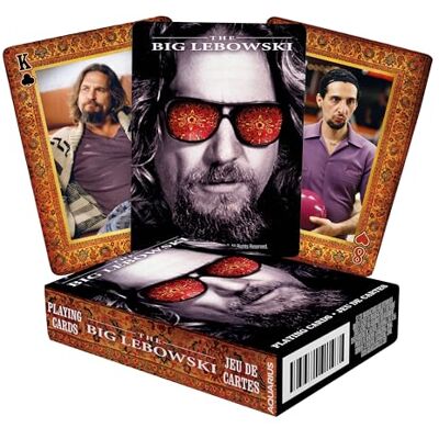 AQUARIUS Jeu de Cartes The Big Lebowski 52 Cartes + 2 Jokers - Publicité AQUARIUS Jeu de Cartes The Big Lebowski 52 Cartes + 2 Jokers - Publicité