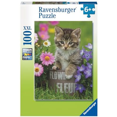 Ravensburger Puzzle Enfant Puzzle 100 p XXL Chaton Parmi Les Fleurs Dès 6 Ans 10847 - Publicité Ravensburger Puzzle Enfant Puzzle 100 p XXL Chaton Parmi Les Fleurs Dès 6 Ans 10847 - Publicité