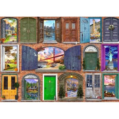 Bluebird Puzzle 1500 pièces Doors of USA - Publicité Bluebird Puzzle 1500 pièces Doors of USA - Publicité