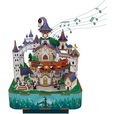 Tonecheer Château Magique Coin Lecture Puzzle 3D - Puzzle 3D pour coin lecture - Publicité Tonecheer Château Magique Coin Lecture Puzzle 3D - Puzzle 3D pour coin lecture - Publicité