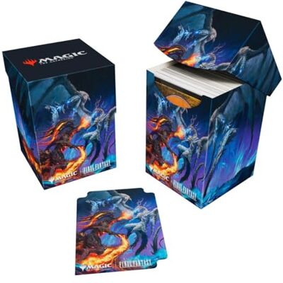 Ultra Pro Final Fantasy x Universes Beyond Bahamut and Ifrit (Gift Bundle Packaging) 100+ Deck Box for Magic: The Gathering - Publicité Ultra Pro Final Fantasy x Universes Beyond Bahamut and Ifrit (Gift Bundle Packaging) 100+ Deck Box for Magic: The Gathering - Publicité