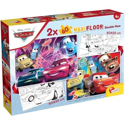 Liscianigiochi Lisciani Disney Cars Coffret de 2 Puzzles 60 Pièces Dès 4 Ans Jouet Éducatif Flash McQueen Verso à Colorier, Décoration Libre Activité Créative Course Pixar Format 50 x 35 cm - Publicité Liscianigiochi Lisciani Disney Cars Coffret de 2 Puzzles 60 Pièces Dès 4 Ans Jouet Éducatif Flash McQueen Verso à Colorier, Décoration Libre Activité Créative Course Pixar Format 50 x 35 cm - Publicité