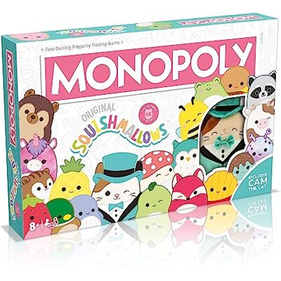 Winning Moves Monopoly Squishmallows Jeu de société Noir - Publicité Winning Moves Monopoly Squishmallows Jeu de société Noir - Publicité