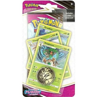 Pokémon Sword & Shield Fusion Strike - Promo Rillaboom - Trading Card Game - Publicité Pokémon Sword & Shield Fusion Strike - Promo Rillaboom - Trading Card Game - Publicité