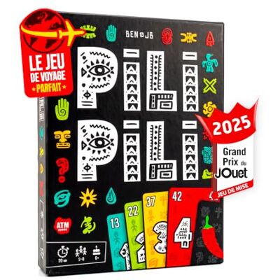 ATM Gaming PILI PILI Jeu de Cartes Tactique et d'Ambiance 2 à 8 Joueurs 15 Min Jeu de cartes pour apéro et soirée format voyage Grand Prix du Jouet 2025 idée cadeau adulte et enfant jeu de plis - Publicité ATM Gaming PILI PILI Jeu de Cartes Tactique et d'Ambiance 2 à 8 Joueurs 15 Min Jeu de cartes pour apéro et soirée format voyage Grand Prix du Jouet 2025 idée cadeau adulte et enfant jeu de plis - Publicité