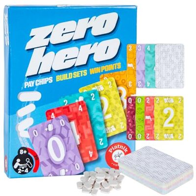 AMIGO Piatnik Zero Hero Jeu de cartes familial à partir de 8 ans 2 à 4 joueurs Temps de jeu de 20 minutes - Publicité AMIGO Piatnik Zero Hero Jeu de cartes familial à partir de 8 ans 2 à 4 joueurs Temps de jeu de 20 minutes - Publicité