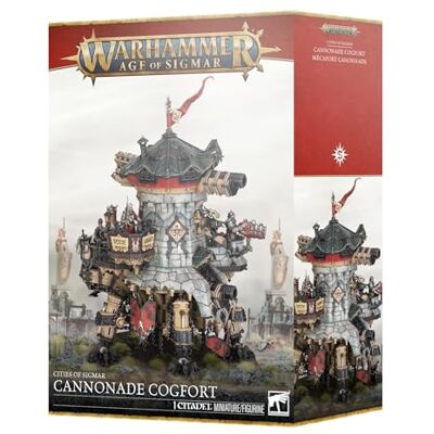 Games Workshop Warhammer Age of Sigmar Cities of Sigmar : Cannonade Cogfort - Publicité Games Workshop Warhammer Age of Sigmar Cities of Sigmar : Cannonade Cogfort - Publicité
