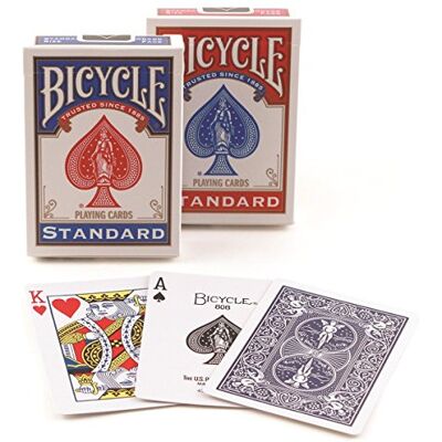 Bicycle U.S. Playing Card 4 Jeux de Cartes Poker (2 Jeux Bleus et 2 Rouges) - Publicité Bicycle U.S. Playing Card 4 Jeux de Cartes Poker (2 Jeux Bleus et 2 Rouges) - Publicité