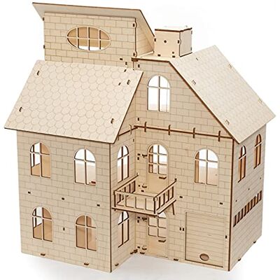 Eco Wood Art Doll House EWA Puzzle en Bois 3D pour Adolescents et Adultes – Maisonnette de poupées à Monter soi-même, Pas Besoin de Colle – 131 pièces – Naturel - Publicité Eco Wood Art Doll House EWA Puzzle en Bois 3D pour Adolescents et Adultes – Maisonnette de poupées à Monter soi-même, Pas Besoin de Colle – 131 pièces – Naturel - Publicité