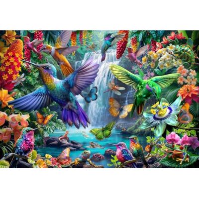 Bluebird Puzzle Tropical Hummingbirds, Puzzle 1000 Pièces Colibris au Paradis Terrestre Fabriqué en France - Publicité Bluebird Puzzle Tropical Hummingbirds, Puzzle 1000 Pièces Colibris au Paradis Terrestre Fabriqué en France - Publicité