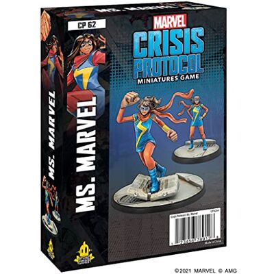 Atomic Games , Ms. Marvel: Marvel Crisis Protocol, Miniatures Game, Ages 14+, 2 Players, 45 Minutes Playing Time, Various, FFGCP62 - Publicité Atomic Games , Ms. Marvel: Marvel Crisis Protocol, Miniatures Game, Ages 14+, 2 Players, 45 Minutes Playing Time, Various, FFGCP62 - Publicité