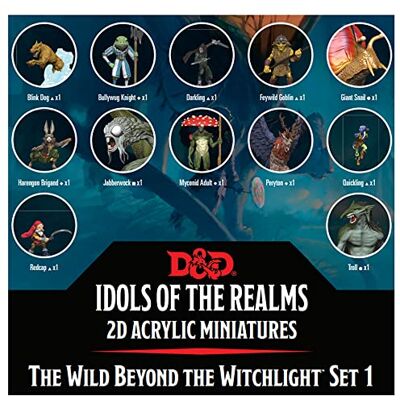 WizKids -2D Set 1-16pc Dungeons & Dragons 2D Acrylic Miniatures-RPG Cheval Jeu, 77738, Multicolore - Publicité WizKids -2D Set 1-16pc Dungeons & Dragons 2D Acrylic Miniatures-RPG Cheval Jeu, 77738, Multicolore - Publicité