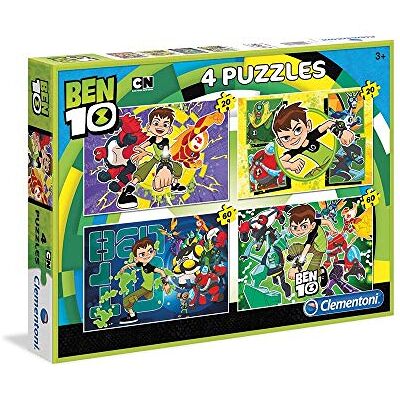 Clementoni Puzzle 20 pièces 4 Puzzles Ben 10 - Publicité Clementoni Puzzle 20 pièces 4 Puzzles Ben 10 - Publicité