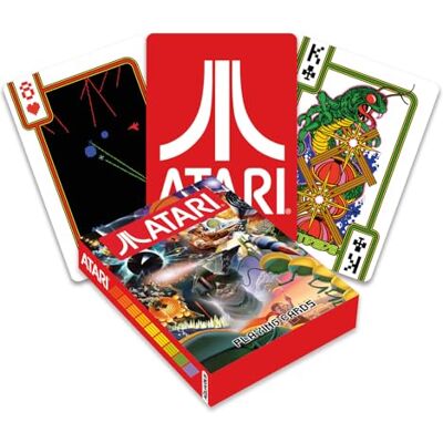 AQUARIUS Cartes à Jouer Atari – Deck à thème pour Vos Jeux de Cartes préférés – Produit sous Licence Officielle et Objets de Collection - Publicité AQUARIUS Cartes à Jouer Atari – Deck à thème pour Vos Jeux de Cartes préférés – Produit sous Licence Officielle et Objets de Collection - Publicité