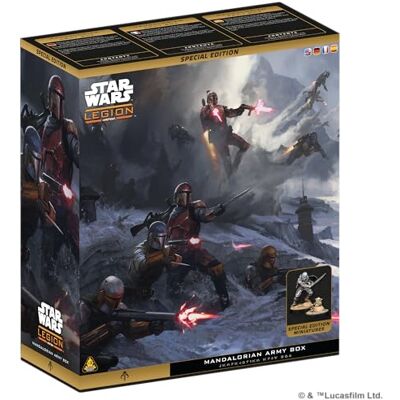 Asmodee Star Wars Legion Mandalorian Army Box Armée Mandaloriens AMG Jeu de Figurines stratégie Star Wars™ The Mandalorian Expert 14+ 2 Joueurs 60-120 Min multilingue - Publicité Asmodee Star Wars Legion Mandalorian Army Box Armée Mandaloriens AMG Jeu de Figurines stratégie Star Wars™ The Mandalorian Expert 14+ 2 Joueurs 60-120 Min multilingue - Publicité