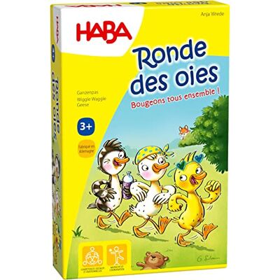 HABA Ronde des oies Jeux de société Enfant Un Jeu de Mouvement et d'animation Petit Format 3 Ans et Plus 306980, Coloré - Publicité HABA Ronde des oies Jeux de société Enfant Un Jeu de Mouvement et d'animation Petit Format 3 Ans et Plus 306980, Coloré - Publicité