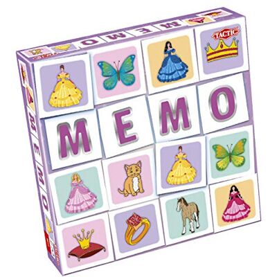 Tactic 55803- Mémo Pretty – Jeu de Mémoire Princesses et Animaux pour Enfants – Cartes Jolies et Colorées - Publicité Tactic 55803- Mémo Pretty – Jeu de Mémoire Princesses et Animaux pour Enfants – Cartes Jolies et Colorées - Publicité