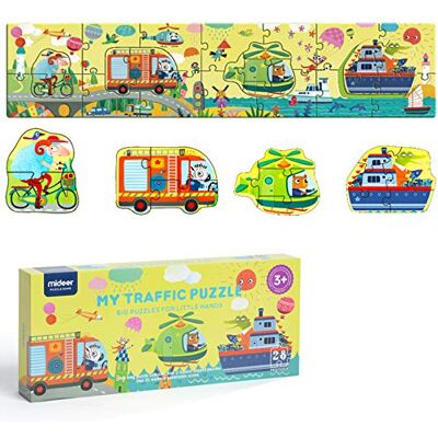 boppi Mideer My Large Puzzle de sol de 100 cm de long avec premier puzzle intérieur avec 28 grandes pièces très épaisses pour enfants illustrés à partir de 3 ans – Circulation - Publicité boppi Mideer My Large Puzzle de sol de 100 cm de long avec premier puzzle intérieur avec 28 grandes pièces très épaisses pour enfants illustrés à partir de 3 ans – Circulation - Publicité