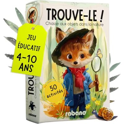 Trouve-Le! Plein air 50 Cartes pour Enfants Chasse au trésor et découverte de la Nature Jeu éducatif et Cadeau pour Filles et garçons Jeux à partir de 4, 5, 6, 7, 8 Ans (dans la Nature) - Publicité Trouve-Le! Plein air 50 Cartes pour Enfants Chasse au trésor et découverte de la Nature Jeu éducatif et Cadeau pour Filles et garçons Jeux à partir de 4, 5, 6, 7, 8 Ans (dans la Nature) - Publicité
