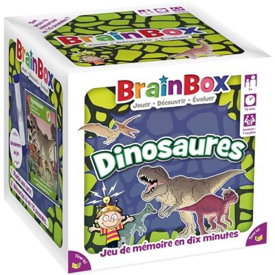 Asmodee BRAINBOX : Dinosaures Jeu Educatif d'Observation et de Mémoire pour Enfants dès 5 Ans Testez Vos Connaissances sur Les Dinos Apprendre en s'Amusant 1 Joueur & + 10 Min Version Française - Publicité Asmodee BRAINBOX : Dinosaures Jeu Educatif d'Observation et de Mémoire pour Enfants dès 5 Ans Testez Vos Connaissances sur Les Dinos Apprendre en s'Amusant 1 Joueur & + 10 Min Version Française - Publicité