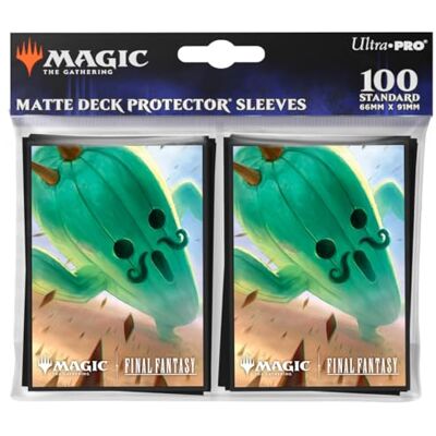 Ultra Pro Final Fantasy x Universes Beyond Cactuar 100ct Deck Protector Sleeves for Magic: The Gathering Trading Card Accessories, Collectible Card Game Gear, Final Fantasy Collectibles - Publicité Ultra Pro Final Fantasy x Universes Beyond Cactuar 100ct Deck Protector Sleeves for Magic: The Gathering Trading Card Accessories, Collectible Card Game Gear, Final Fantasy Collectibles - Publicité