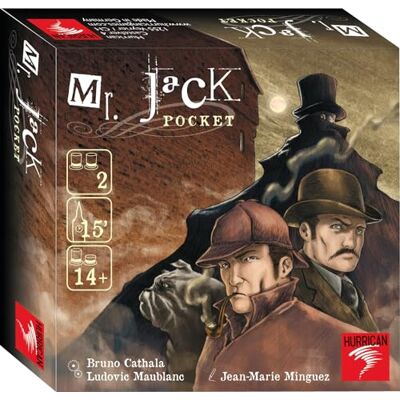 Hurrican Asmodee MR. JACK : POCKET Jeu de Société de Stratégie Pour Adultes et Adolescents dès 14 Ans Incarnez L'Inspecteur ou Jack L'Éventreur 2 Joueurs 15 Min Version Française - Publicité Hurrican Asmodee MR. JACK : POCKET Jeu de Société de Stratégie Pour Adultes et Adolescents dès 14 Ans Incarnez L'Inspecteur ou Jack L'Éventreur 2 Joueurs 15 Min Version Française - Publicité
