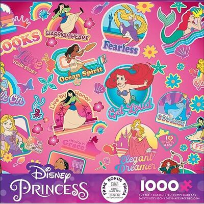 Buffalo Games Disney – Collage d'autocollants de princesse – Puzzle de 1000 pièces pour adultes – Puzzle stimulant parfait pour les soirées de jeu – 1000 pièces finies taille est de 68 x 50 cm - Publicité Buffalo Games Disney – Collage d'autocollants de princesse – Puzzle de 1000 pièces pour adultes – Puzzle stimulant parfait pour les soirées de jeu – 1000 pièces finies taille est de 68 x 50 cm - Publicité