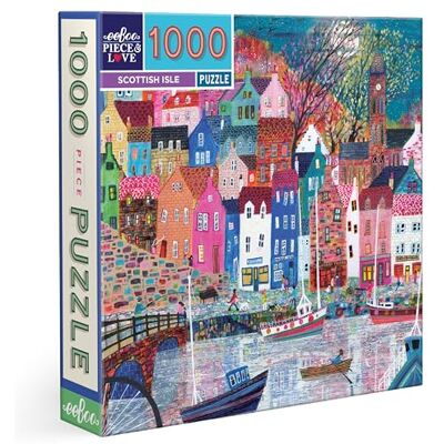 eeBoo – Puzzle 1000 Pièces Scottish Isle – Puzzle Adulte 1000 Pièces en Carton – Dimensions du Puzzle 58,4 cm x 58,4 cm - Publicité eeBoo – Puzzle 1000 Pièces Scottish Isle – Puzzle Adulte 1000 Pièces en Carton – Dimensions du Puzzle 58,4 cm x 58,4 cm - Publicité