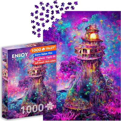 Unknown - Unterwasser-Leuchtturm 1000 Teile - Puzzle - Publicité Unknown - Unterwasser-Leuchtturm 1000 Teile - Puzzle - Publicité