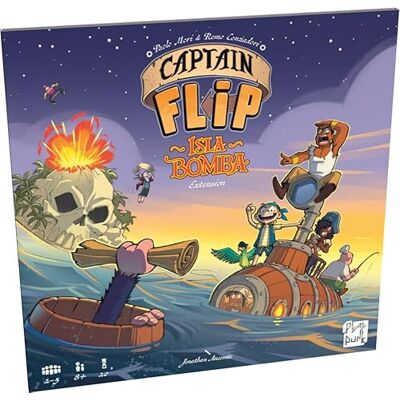 Asmodee Extension Captain Flip Isla Bomba Play Punk Jeu de société Famille 8 Ans 2 à 5 Joueurs 20 Min Version Française - Publicité Asmodee Extension Captain Flip Isla Bomba Play Punk Jeu de société Famille 8 Ans 2 à 5 Joueurs 20 Min Version Française - Publicité