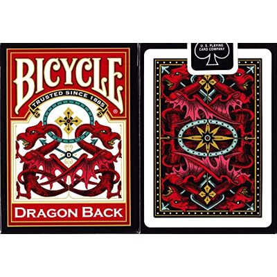 Bicycle Vintage "Dragon Back" Deck with Gaff Card Red - Publicité Bicycle Vintage "Dragon Back" Deck with Gaff Card Red - Publicité
