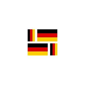 Bearn Drapeau Allemagne 4 x Autocollant sticker voiture moto valise pc portable drapeau allemagne - Publicité