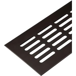 Gedotec Grille d'aération carrée en aluminium 1 pièce Grille d'évacuation d'air brun 300 x 60 mm Grille de porte en aluminium pour l'intérieur et l'extérieur Grille d'aération carrée à visser - Publicité Gedotec Grille d'aération carrée en aluminium 1 pièce Grille d'évacuation d'air brun 300 x 60 mm Grille de porte en aluminium pour l'intérieur et l'extérieur Grille d'aération carrée à visser - Publicité