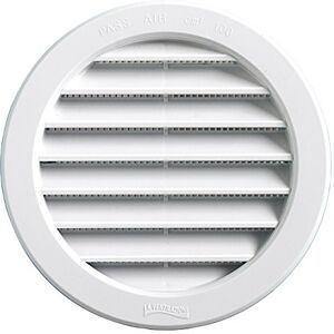 La Ventilazione First Plast Grille Ronde a encastr.avec moustiquaire d.125 Blanc-Pass air 100cm2 - Publicité La Ventilazione First Plast Grille Ronde a encastr.avec moustiquaire d.125 Blanc-Pass air 100cm2 - Publicité