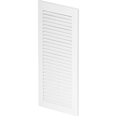 Awenta Grille d'aération en plastique avec filet anti-insectes et cache-trous de vis pour un meilleur look Blanc 150 x 310 mm - Publicité Awenta Grille d'aération en plastique avec filet anti-insectes et cache-trous de vis pour un meilleur look Blanc 150 x 310 mm - Publicité