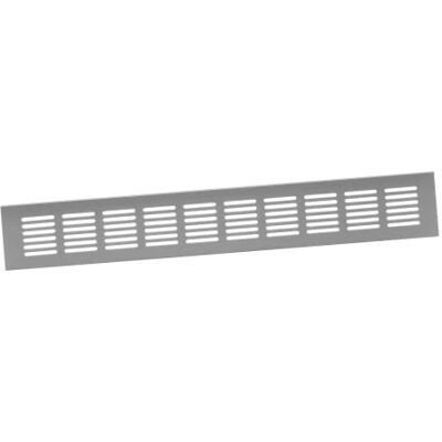 Europlast Grille d'aération en aluminium argenté 60 x 400 mm - Publicité Europlast Grille d'aération en aluminium argenté 60 x 400 mm - Publicité