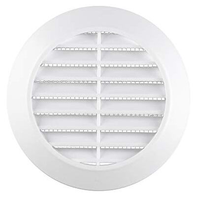 Awenta Grille de ventilation en plastique ABS Rond, Ø 80/105 mm, Blanc - Publicité Awenta Grille de ventilation en plastique ABS Rond, Ø 80/105 mm, Blanc - Publicité