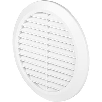 Awenta Ø 100 à 150 mm Grille d'aération ronde, plastique blanc, moustiquaire, grille d'air extrait, grille d'air soufflé ou extrait taille de conduit d'air réglable, blanche - Publicité Awenta Ø 100 à 150 mm Grille d'aération ronde, plastique blanc, moustiquaire, grille d'air extrait, grille d'air soufflé ou extrait taille de conduit d'air réglable, blanche - Publicité