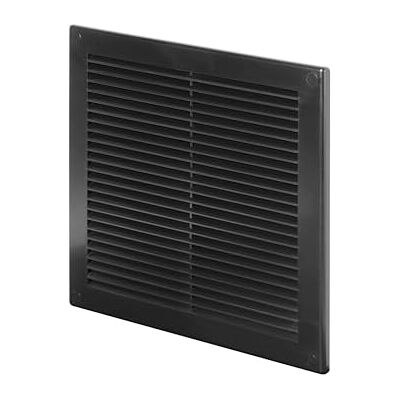 Awenta Grille d'aération en plastique avec filet anti-insectes et cache-trous de vis pour un meilleur look Noir 250 x 250 mm - Publicité Awenta Grille d'aération en plastique avec filet anti-insectes et cache-trous de vis pour un meilleur look Noir 250 x 250 mm - Publicité