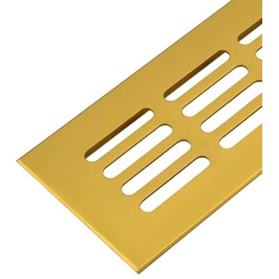 Gedotec Grille d'aération rectangulaire en aluminium 1 pièce Grille d'aération en laiton anodisé Grille de chauffage 500 x 100 mm Grille de porte en aluminium pour l'intérieur et l'extérieur - Publicité Gedotec Grille d'aération rectangulaire en aluminium 1 pièce Grille d'aération en laiton anodisé Grille de chauffage 500 x 100 mm Grille de porte en aluminium pour l'intérieur et l'extérieur - Publicité