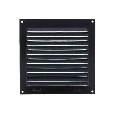 MS Beschläge Grille de ventilation à visser avec filet, en aluminium, noire, rectangulaire, 150 x 150 mm, noire - Publicité MS Beschläge Grille de ventilation à visser avec filet, en aluminium, noire, rectangulaire, 150 x 150 mm, noire - Publicité