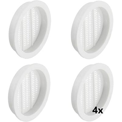 Gedotec Grilles de ventilation rondes anti-insectes 4 grilles d'évacuation d'air blanches 44 mm Intérieur et extérieur BREATHE Rosace d'air fendue en plastique - Publicité Gedotec Grilles de ventilation rondes anti-insectes 4 grilles d'évacuation d'air blanches 44 mm Intérieur et extérieur BREATHE Rosace d'air fendue en plastique - Publicité