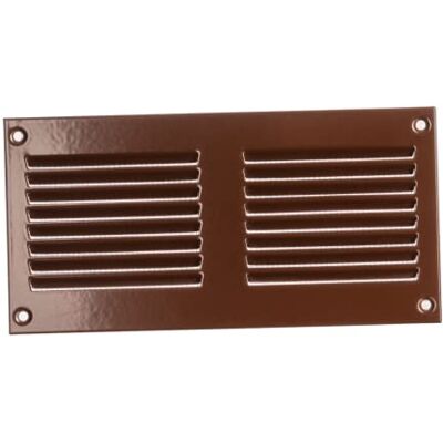Europlast 200x100mm Grille de Ventilation avec Moustiquaire Grilles d'aération en Métal Acier, Marron - Publicité Europlast 200x100mm Grille de Ventilation avec Moustiquaire Grilles d'aération en Métal Acier, Marron - Publicité