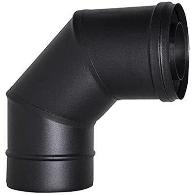 MBM 90 ° fumée Bend tube coaxial 80/130 D. NOIR CE 316 poêle à granulés en acier inoxydable pour Made in Italy UNI 1856/2 - Publicité MBM 90 ° fumée Bend tube coaxial 80/130 D. NOIR CE 316 poêle à granulés en acier inoxydable pour Made in Italy UNI 1856/2 - Publicité