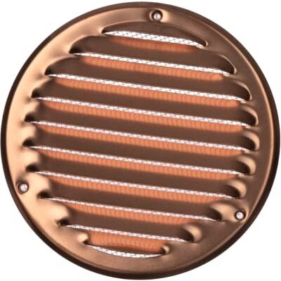 Europlast Ø 125mm Grille de Ventilation avec Moustiquaire Grilles d'aération en Métal Cuivre - Publicité Europlast Ø 125mm Grille de Ventilation avec Moustiquaire Grilles d'aération en Métal Cuivre - Publicité