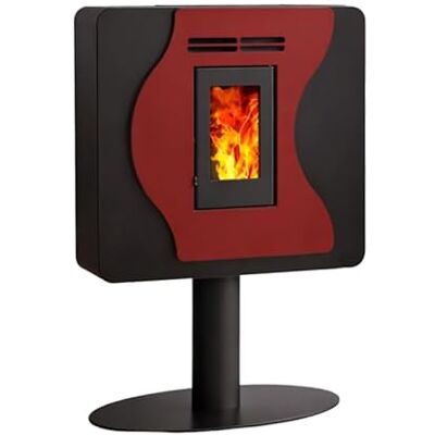 Interstoves Poêle à granules CORINA 6 Etanche Bordeaux - Publicité Interstoves Poêle à granules CORINA 6 Etanche Bordeaux - Publicité