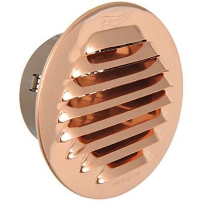 La Ventilazione GTRP80R Grille ronde à encastrer, Cuivre, Ø 100 mm - Publicité La Ventilazione GTRP80R Grille ronde à encastrer, Cuivre, Ø 100 mm - Publicité