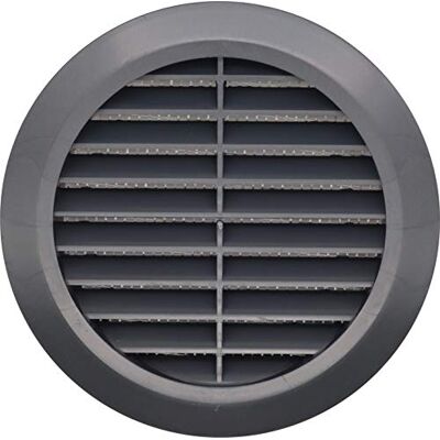Awenta Grille d'aération ronde noire de 100 mm avec bride et moustiquaire/grille anti-insectes T30CZ - Publicité Awenta Grille d'aération ronde noire de 100 mm avec bride et moustiquaire/grille anti-insectes T30CZ - Publicité