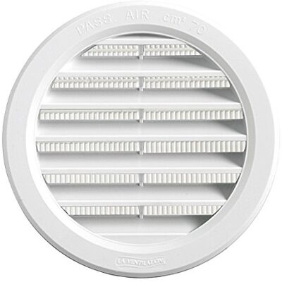 LA VENTILAZIONE - Tonda Ø120 - White - Grille d’aération - Publicité LA VENTILAZIONE - Tonda Ø120 - White - Grille d’aération - Publicité