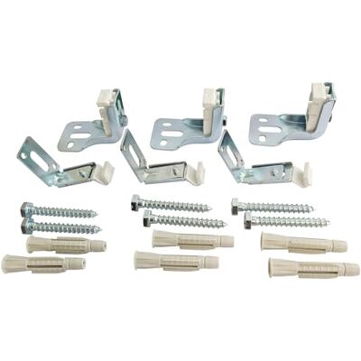 SOMATHERM FOR YOU , Kit de 3 fixations réglables pour radiateurs en acier à panneau sans étrier Comprend 3 consoles, 6 vis (8x60 mm) et 6 chevilles (10x60 mm) pour installation facile - Publicité SOMATHERM FOR YOU , Kit de 3 fixations réglables pour radiateurs en acier à panneau sans étrier Comprend 3 consoles, 6 vis (8x60 mm) et 6 chevilles (10x60 mm) pour installation facile - Publicité